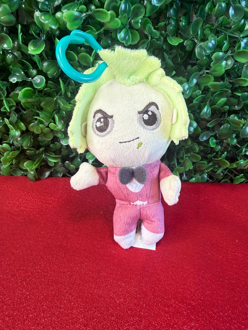 Bullsitoy Beetlejuice Pink Tuxedo Clip On Plush Keychain Bio Exorcist Dangler